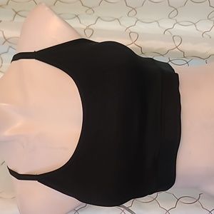 NWT. Champion Black Criss-cross back Sports Bra. Large.